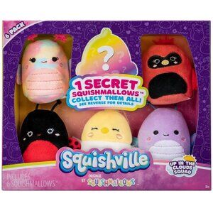 Squishville Original SquishmallowsUp in The Clouds Squad - Six 2-Inch Stuffies